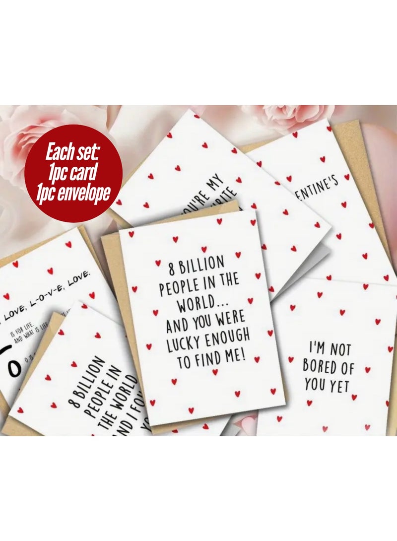 Plush Teddy Bear Gift Set, Valentine's Day Romantic Gift Idea for Anniversary him her Women Men with Card Envelope, I Love You, Lovely Surprise Present - Image 4